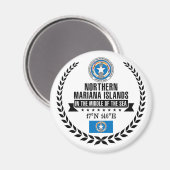 Nördliche Marianen Magnet (Vorderseite/Rückseite)