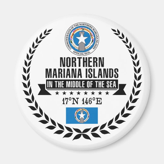 Nördliche Marianen Magnet (Vorne)