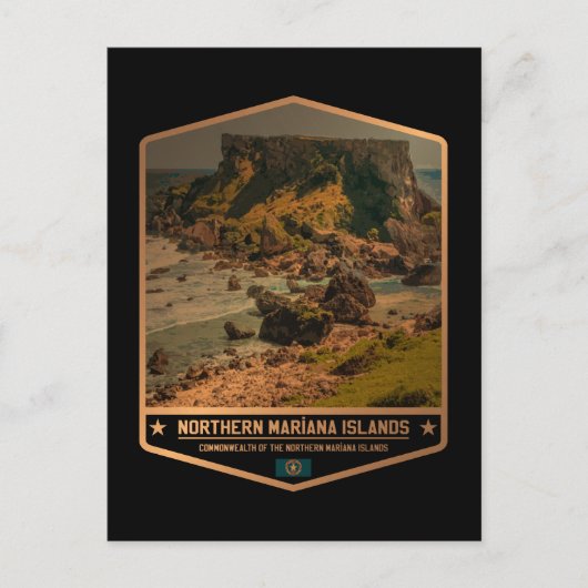 Nördliche Marianen Postkarte (Vorderseite)