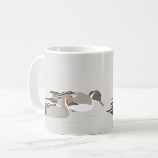 Nördliche Nadelente Kaffeetasse (Vorderseite Links)