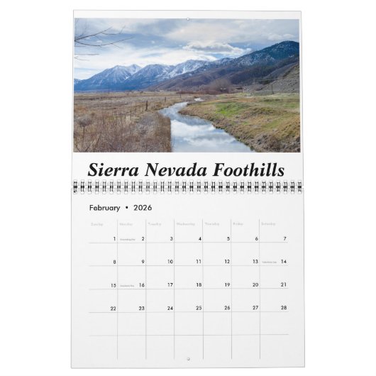 Nördliche Nevada-Kalender 2017 Kalender (Feb 2026)