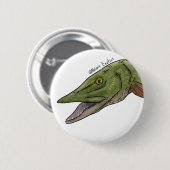 Nördlicher Hecht-Stecker Button (Vorne & Hinten)