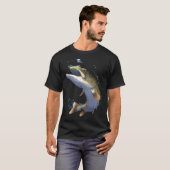 Nördlicher Hechtangler Fischer T-Shirt (Vorne ganz)