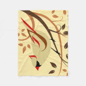 Nördlicher Kardinal Fleecedecke (Vorderseite)