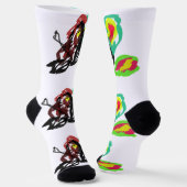 Nördlicher Kardinal Herbst Socken (Gewinkelt)