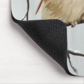 Nordlicher Kardinal im Winter Mousepad (Ecke)