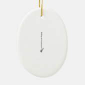 Nördlicher Kardinal Keramik Ornament (Hinten)