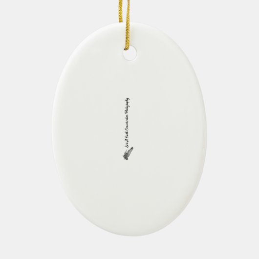 Nördlicher Kardinal Keramik Ornament (Hinten)