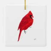 Nördlicher Kardinal Keramikornament (Rückseite)