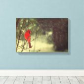 Nördlicher Kardinal Leinwanddruck (Insitu (Holzboden))