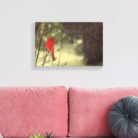 Nördlicher Kardinal Leinwanddruck (Insitu (Wohnzimmer))