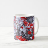 Nördlicher Kardinal Männchen, Winter, IL Kaffeetasse (VorderseiteRechts)