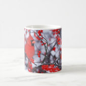 Nördlicher Kardinal Männchen, Winter, IL Kaffeetasse (Mittel)