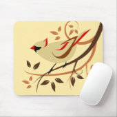Nördlicher Kardinal Mousepad (Mit Mouse)