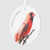 Nördlicher Kardinal Ornament (Vorderseite)