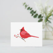 Nördlicher Kardinal Postkarte (Stehend Vorderseite)