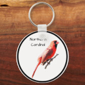 Nördlicher Kardinal Schlüsselanhänger (Vorderseite)