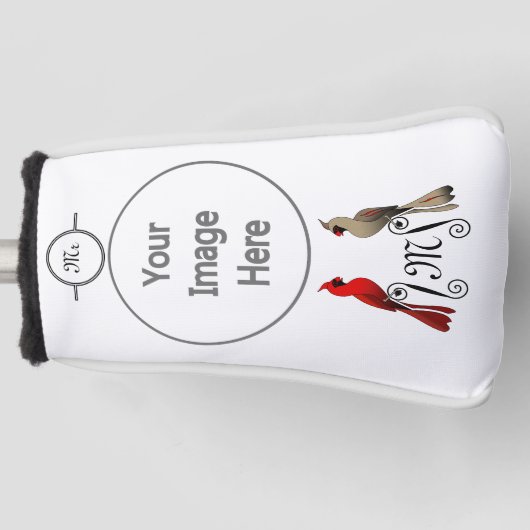 Nördlicher Kardinal SongBird Golf Headcover (Vorderseite)