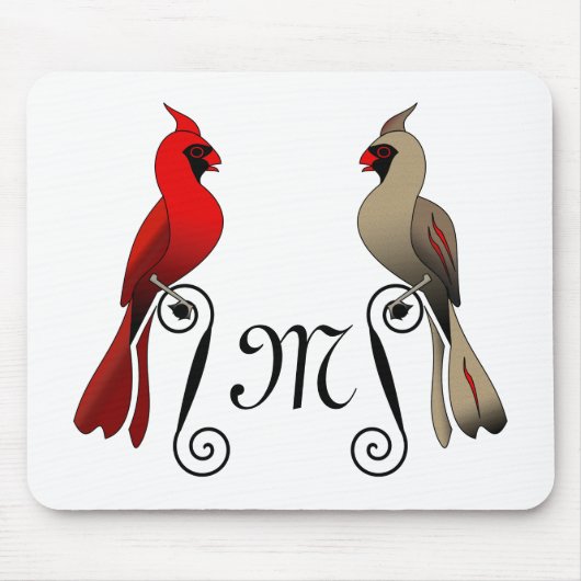 Nördlicher Kardinal SongBird Mousepad (Vorne)