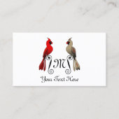 Nördlicher Kardinal SongBird Visitenkarte (Vorderseite)