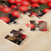 Nördlicher Kardinal über Winterberge Puzzle (Seite)