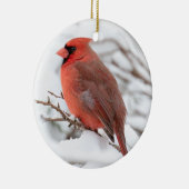 Nördlicher (männlicher) Kardinal | KERAMIK Ornament (Rechts)