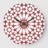 Nördlicher Mosaik ALHAMBRA Große Wanduhr (Vorderseite)