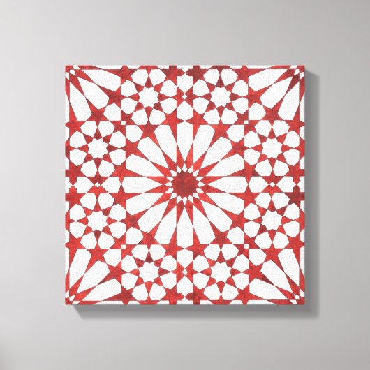 Nördlicher Mosaik ALHAMBRA Leinwanddruck (Vorderseite)