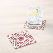 Nördlicher Mosaik ALHAMBRA Rechteckiger Pappuntersetzer (Vor Ort)