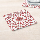 Nördlicher Mosaik ALHAMBRA Rechteckiger Pappuntersetzer (angewinkelt)