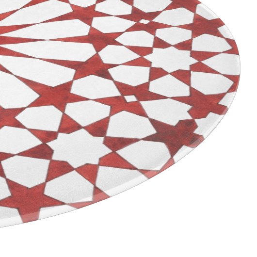 Nördlicher Mosaik ALHAMBRA Schneidebrett (Ecke)