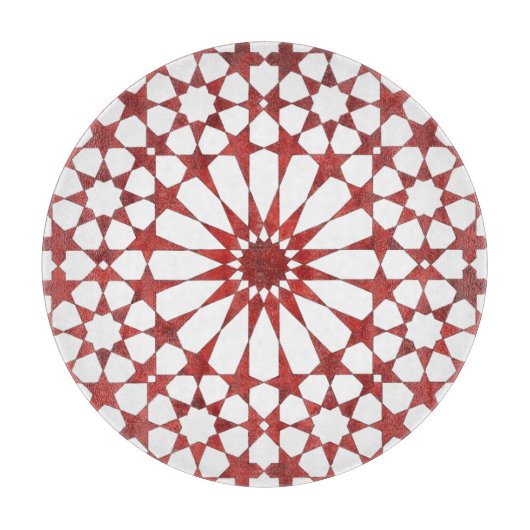 Nördlicher Mosaik ALHAMBRA Schneidebrett (Vorderseite)