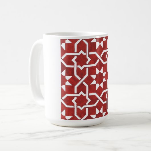 Nördlicher Mosaik Kaffeetasse (Vorderseite Links)