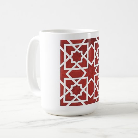 Nördlicher Mosaik Kaffeetasse (Vorderseite Links)