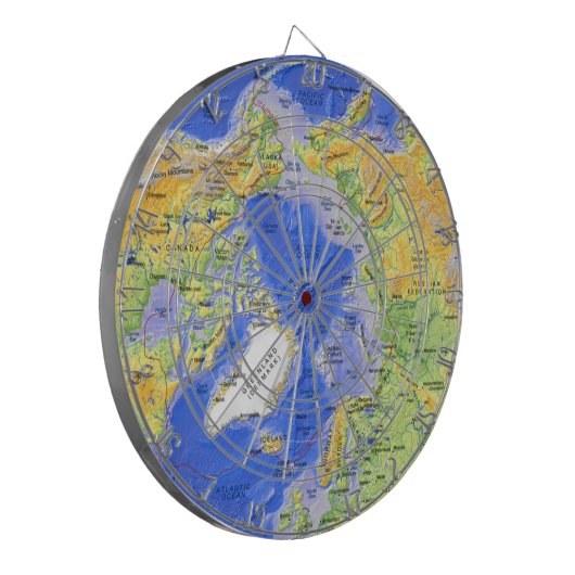 Nördlicher Polarkreis Dartscheibe (Vorderseite Links)