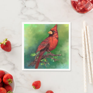 Nördlicher Roter Kardinal Napkins Serviette