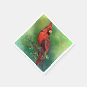 Nördlicher Roter Kardinal Napkins Serviette (Ecke)