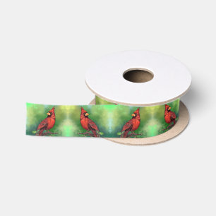 Nördlicher Roter Kardinal Ribbon Satinband