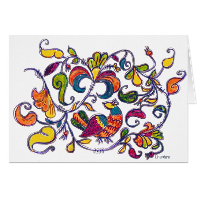 Nördlicher Vogel aus Russland (Vorderseite (Horizontal))