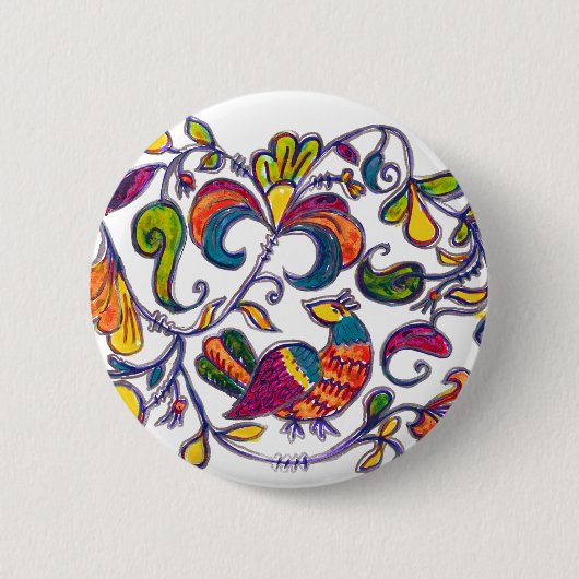 Nördlicher Vogel aus Russland Button (Vorderseite)