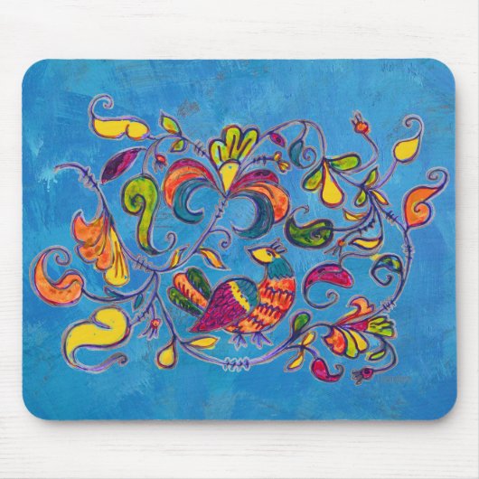 Nördlicher Vogel aus Russland Mousepad (Vorne)