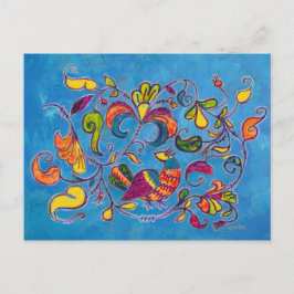 Nördlicher Vogel aus Russland Postkarte