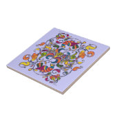 Nördlicher Vogel Fliese (Seite)