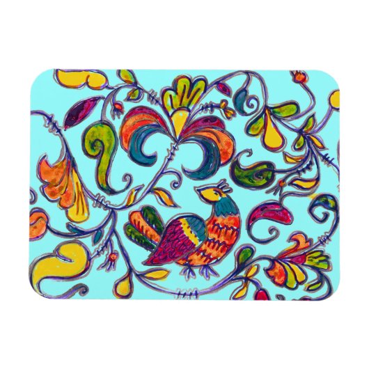 Nördlicher Vogel Magnet (Horizontal)