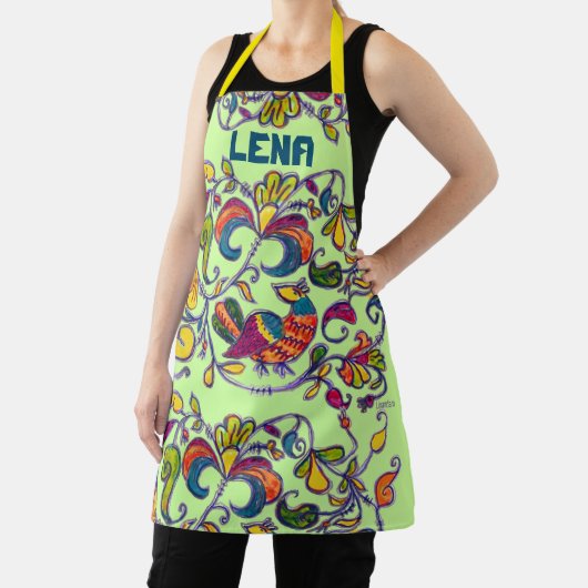 Nördlicher Vogel Name hinzufügen Schürze (InSitu)