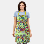 Nördlicher Vogel Name hinzufügen Schürze (Getragen)