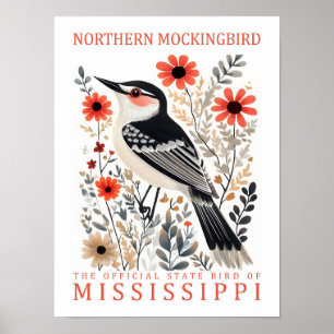 Nördlicher Vogelgefecht von Mississippi Poster