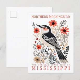 Nördlicher Vogelgefecht von Mississippi Postkarte