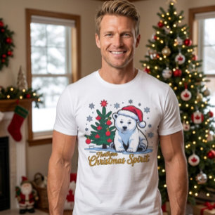 Nördlicher Weihnachtsgeist & Kanadisches Weihnacht T-Shirt