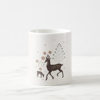Nördlicher Winterwaldhirsche Kaffeetasse